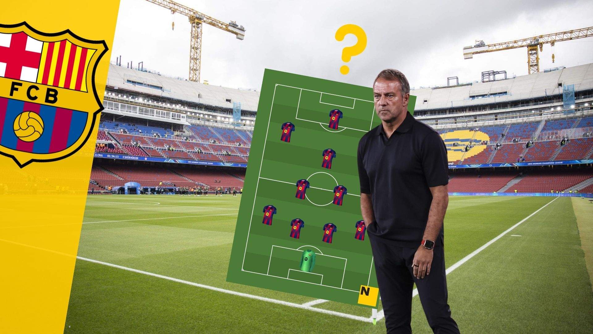 Card Alineació Barça Racing