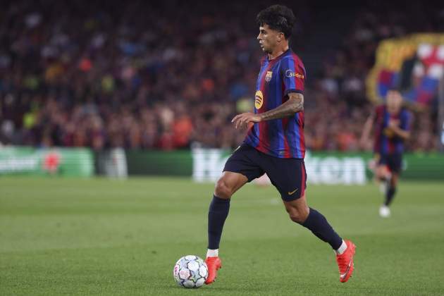 Joao Cancelo, disputant un partit a l'Spotify Camp Nou / Foto: Europa Press Joao Cancelo, disputant un partit a l'Spotify Camp Nou / Foto: Europa Press