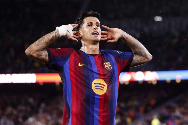 EuropaPress 7780333 joao cancelo of fc barcelona celebrates goal during the spanish league EuropaPress 7780333 joao cancelo of fc barcelona celebrates goal during the spanish league
