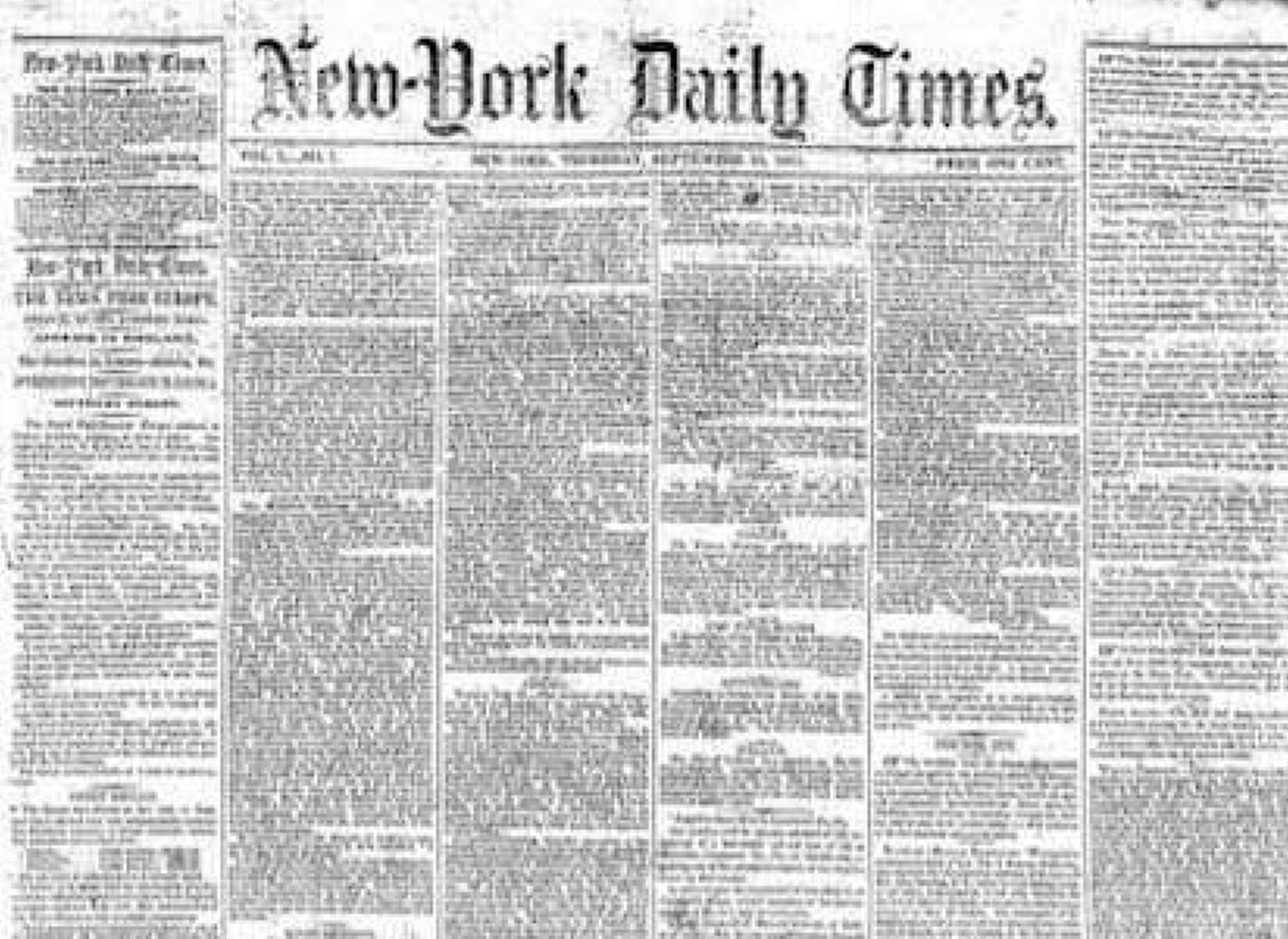 175 anys de la fundació de 'The New York Times'