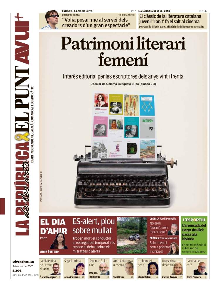 'El Punt Avui', 18 de setembre de 2026 'El Punt Avui', 18 de setembre de 2026