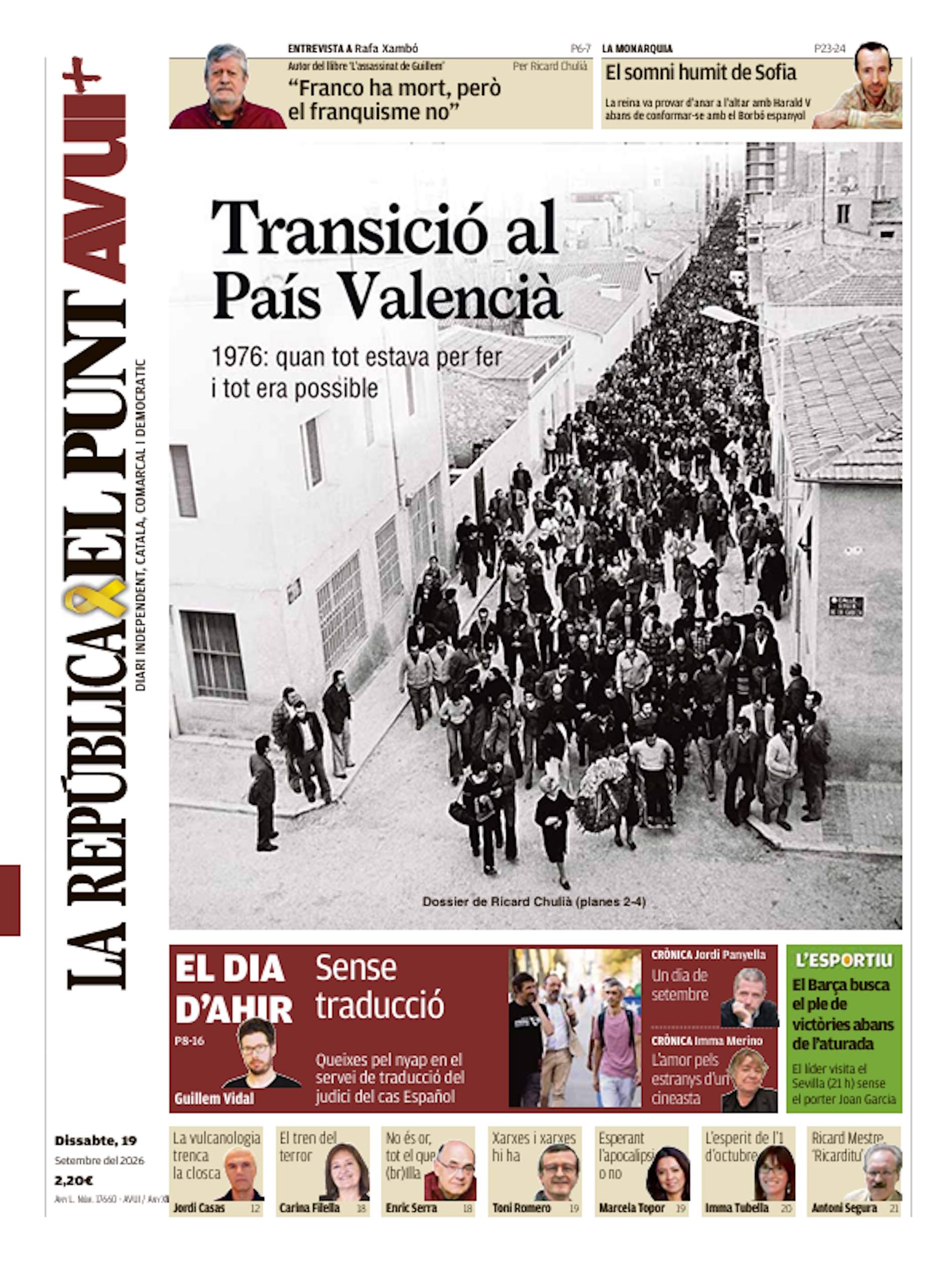 'El Punt Avui' 19 'El Punt Avui' 19