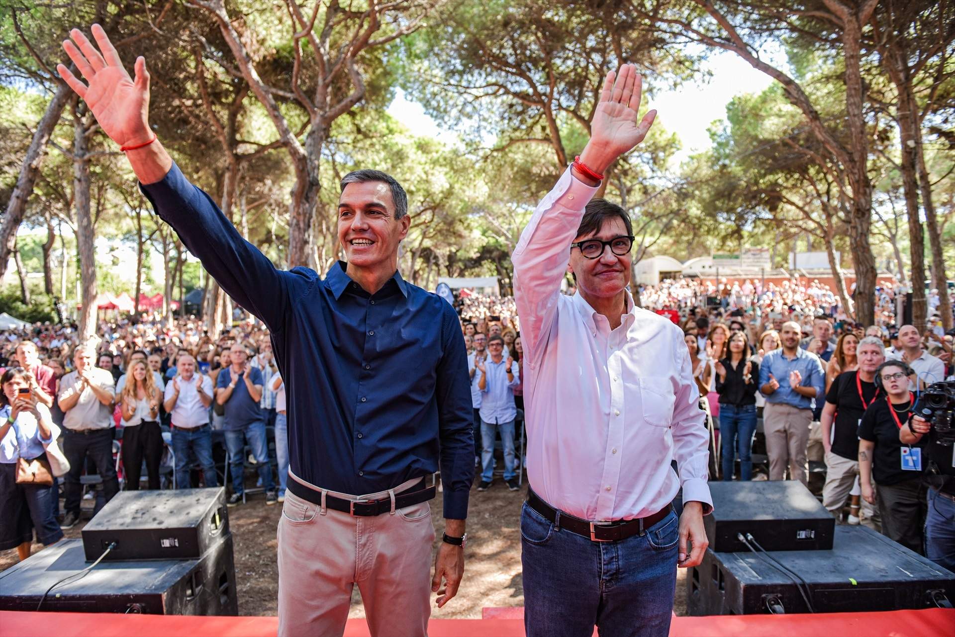 Sánchez passa a Gavà de puntetes pels temes de Catalunya i ho fia tot a una gran remuntada a les urnes