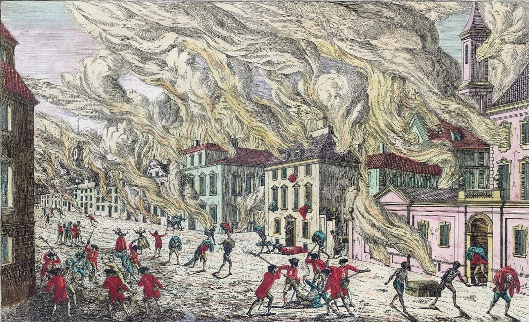 250 años del Gran Incendio, probablemente intencionado, que destruyó Nueva York