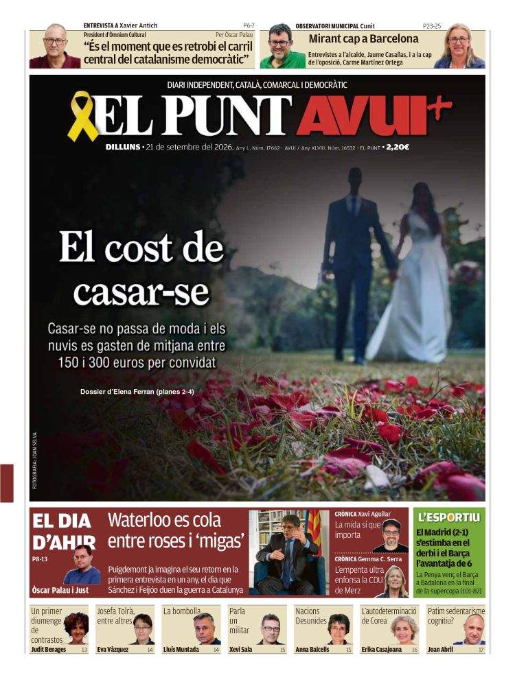 'El Punt Avui', 21 de setembre de 2026 'El Punt Avui', 21 de setembre de 2026