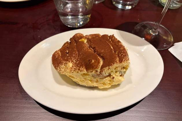 Tiramisú del restaurant Pizzabar. / Foto: Emma Porta Tiramisú del restaurant Pizzabar. / Foto: Emma Porta