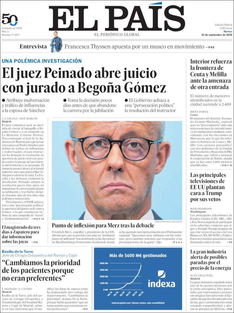'El País', 22 de setembre de 2026 'El País', 22 de setembre de 2026