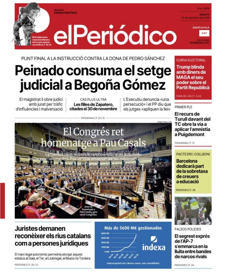 'El Periódico', 22 de setembre de 2022 'El Periódico', 22 de setembre de 2022