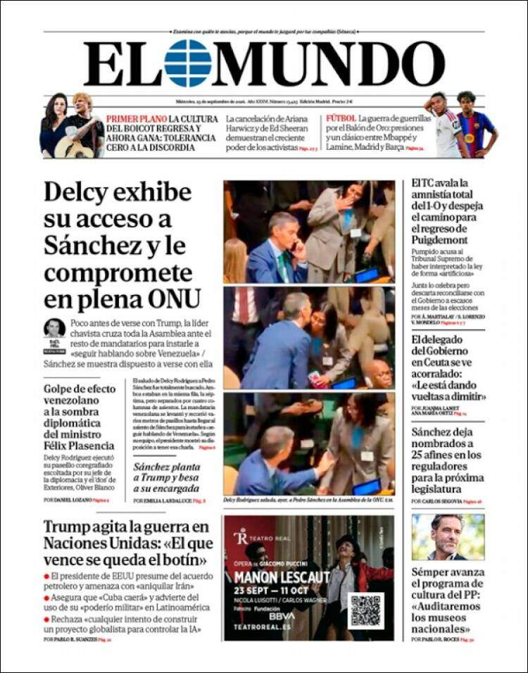 'El Mundo', 23 de setembre de 2026 'El Mundo', 23 de setembre de 2026