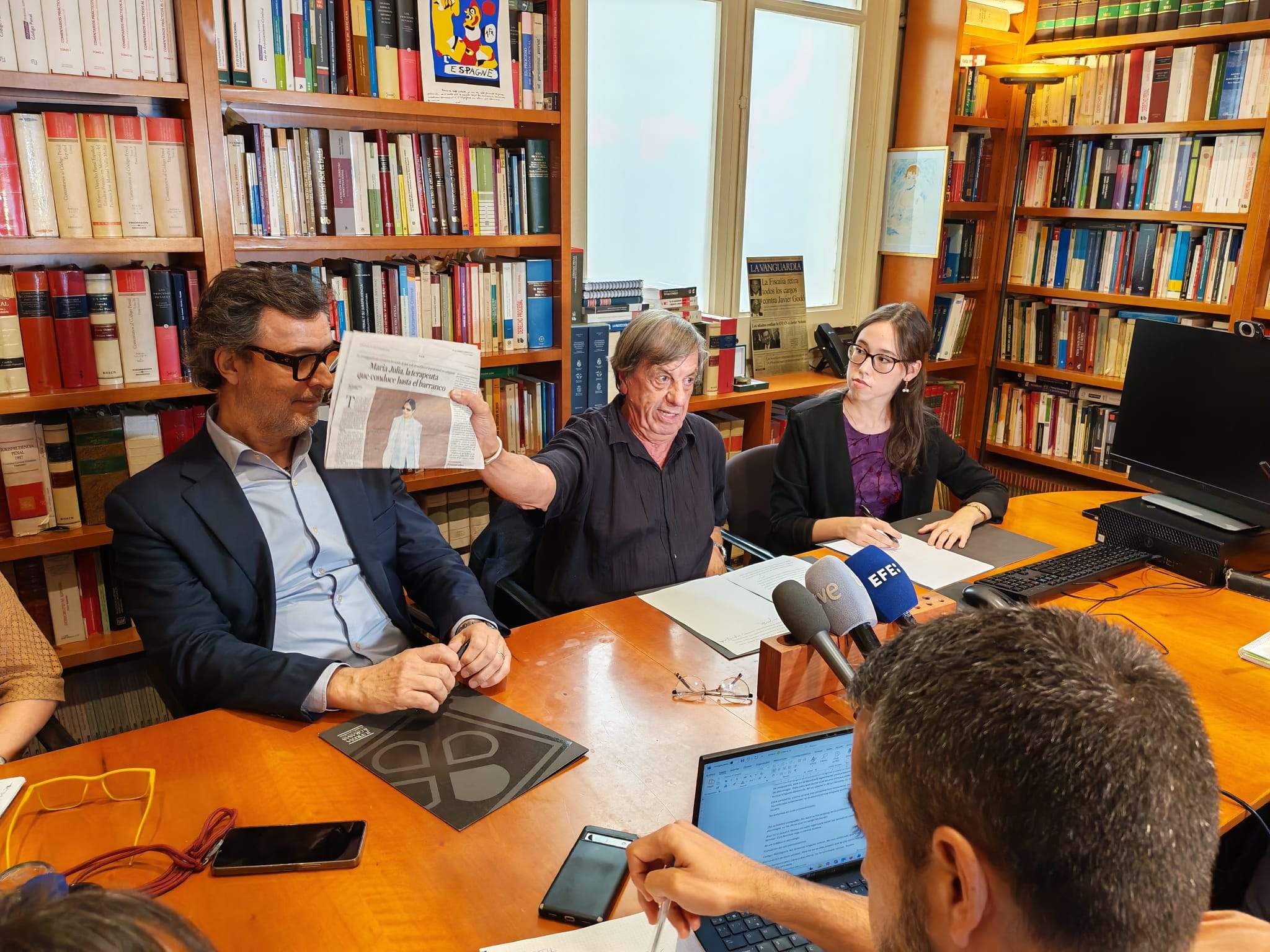 Ferran Grasas, Francesc Jufresa i Lucia Vazquez, aquest dimecres. Ferran Grasas, Francesc Jufresa i Lucia Vazquez, aquest dimecres.
