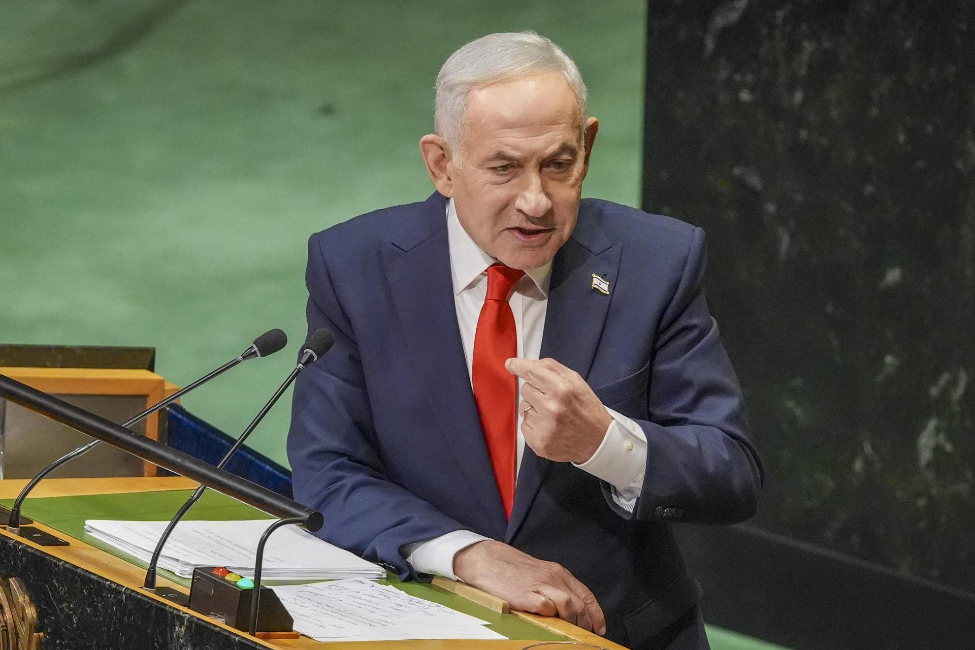Netanyahu diu davant l'ONU que si no hagués atacat l'Iran "estaríem tots morts"