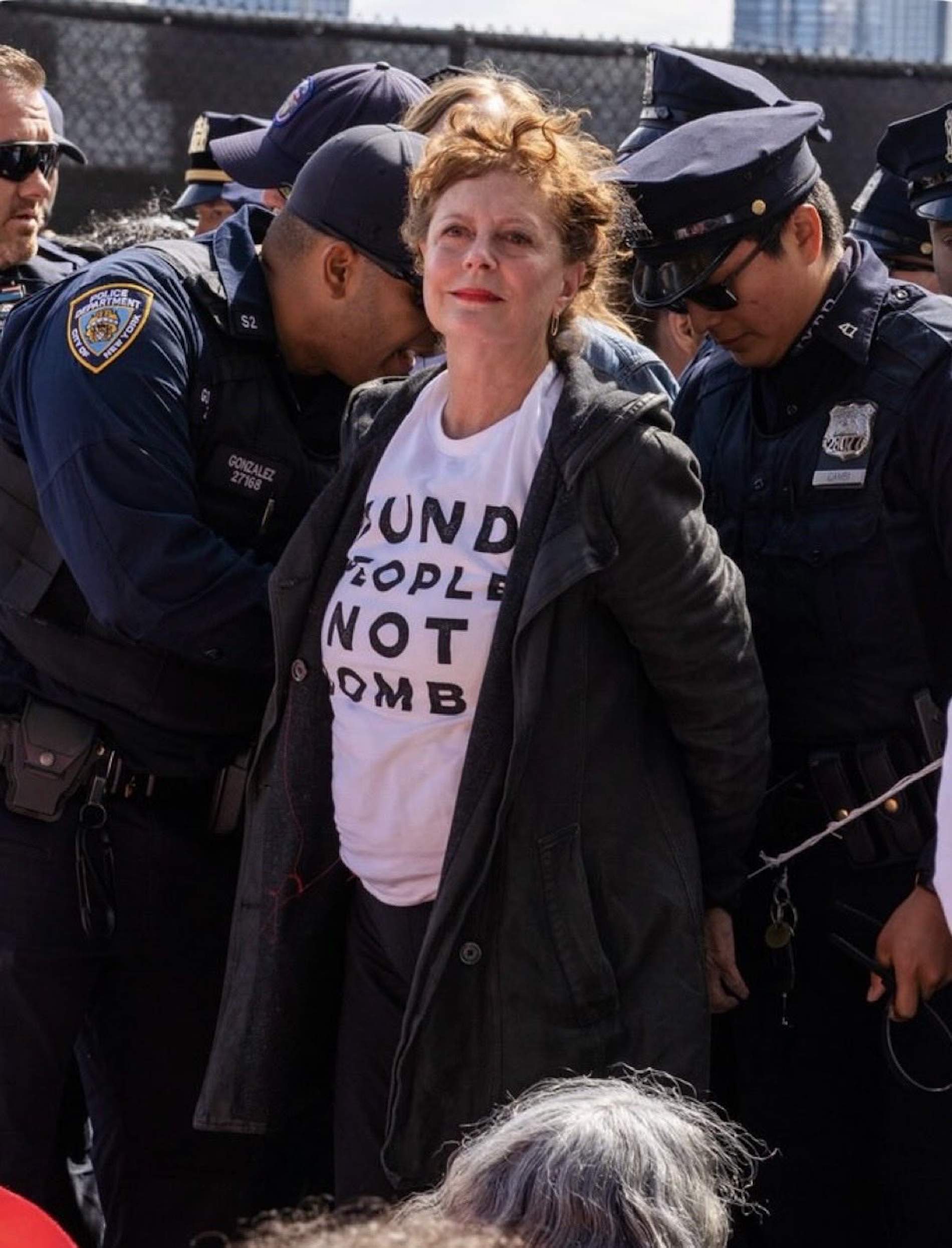 Susan Sarandon, detenida en una protesta contra Netanyahu: la activista que supera a la estrella de Hollywood