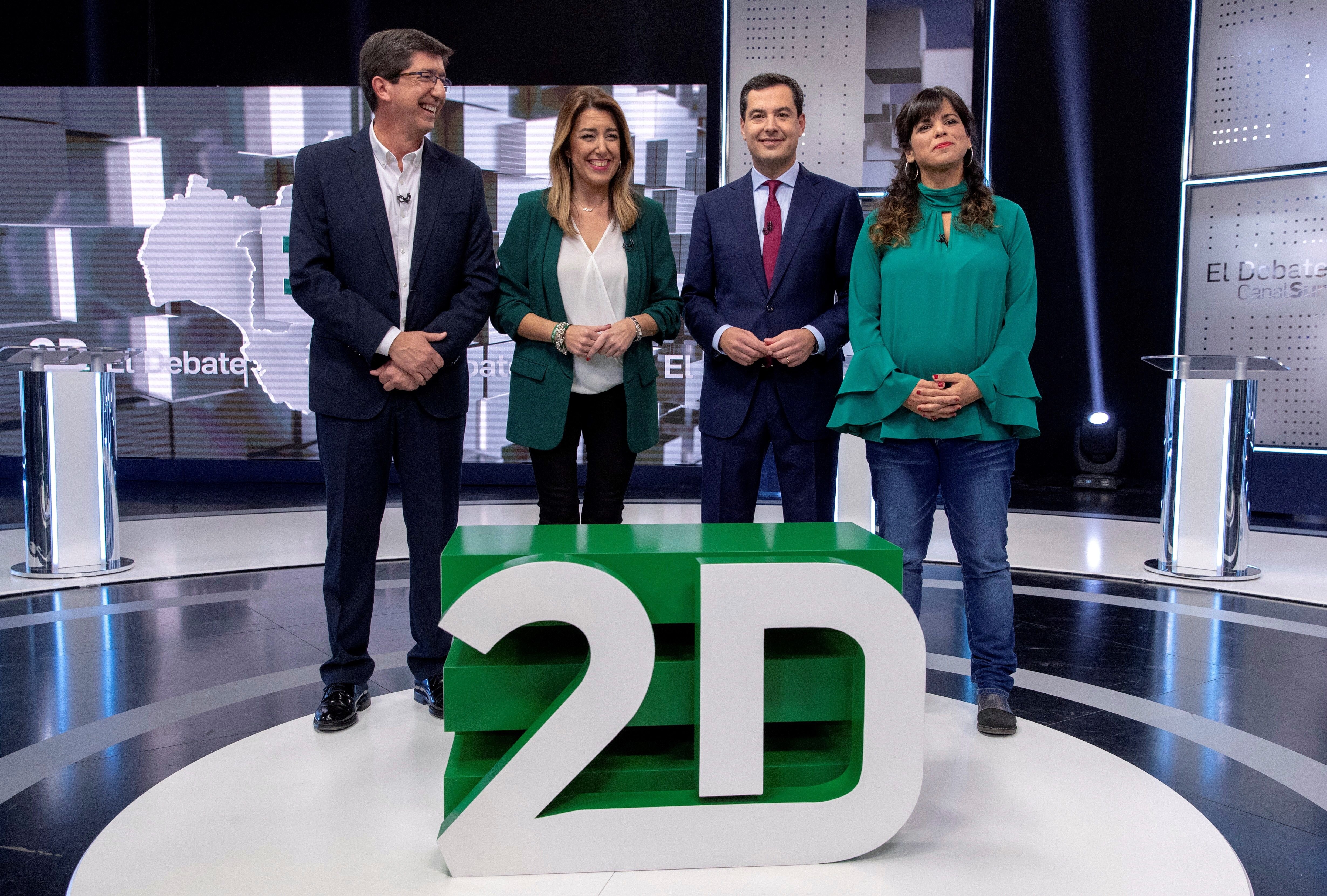 La cuestión catalana enciende el debate de candidatos a las elecciones andaluzas