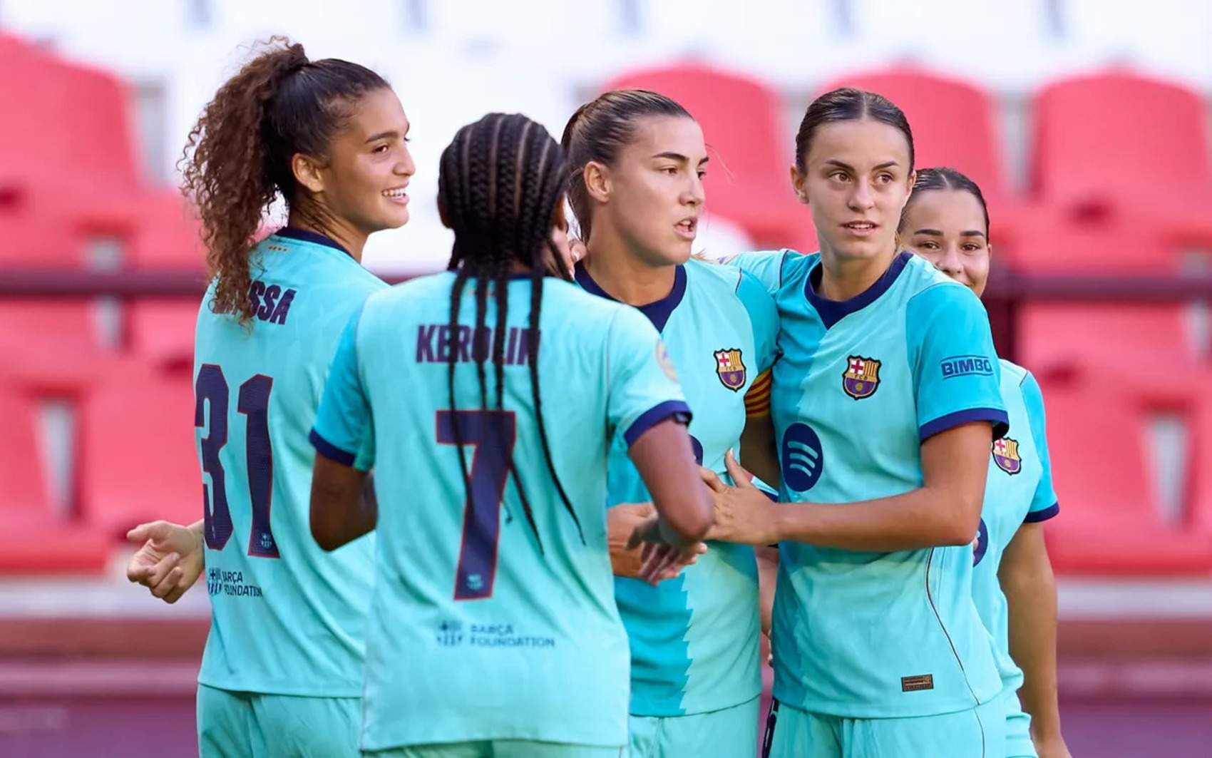 El Barça guanya al Logronyo amb un gol històric de Baha i el retorn d’Aitana Bonmatí (0-2)
