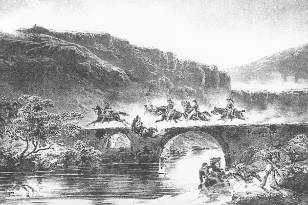 La Batalla de Valls, que va enfrontar l'exercit bonapartista i la rebelió antibonapartista (1809). Font: Ajuntament de Valls La Batalla de Valls, que va enfrontar l'exercit bonapartista i la rebelió antibonapartista (1809). Font: Ajuntament de Valls