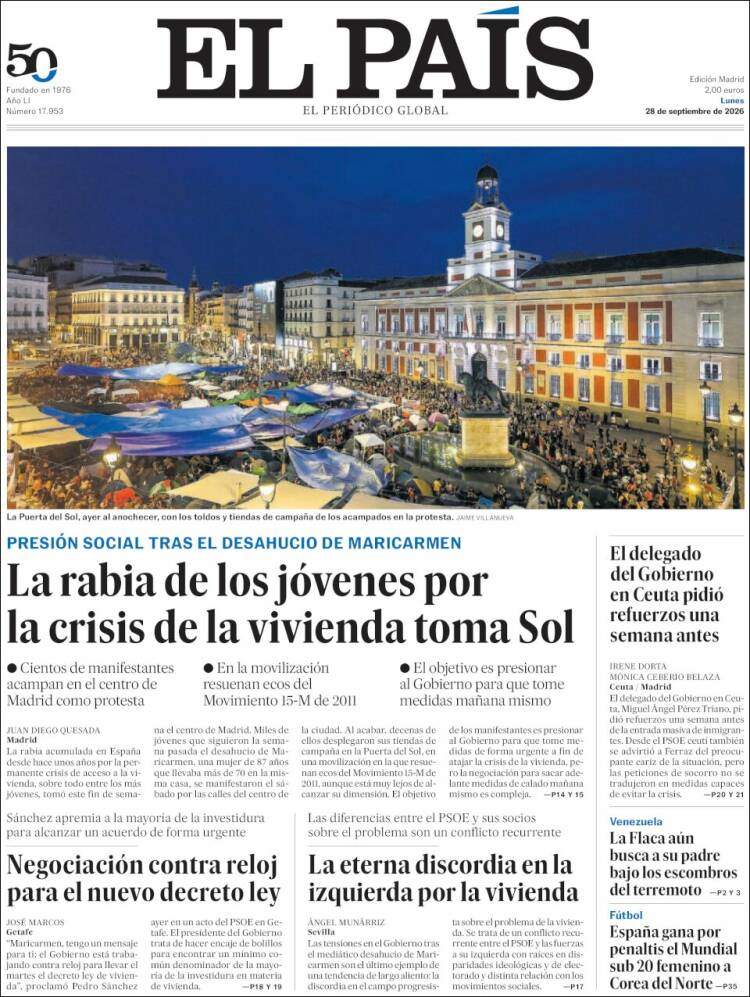 POrtada 'El País'