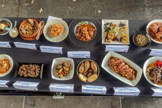 Plats presentats a la final de la Lliga del Porc i la Forquilla. / Foto: Cedida Plats presentats a la final de la Lliga del Porc i la Forquilla. / Foto: Cedida
