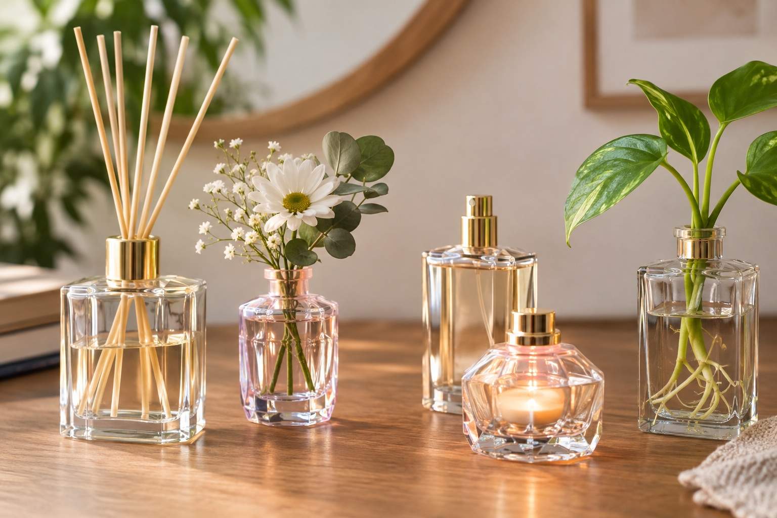 Cinc idees per reutilitzar els flascons de perfum buits i decorar casa teva