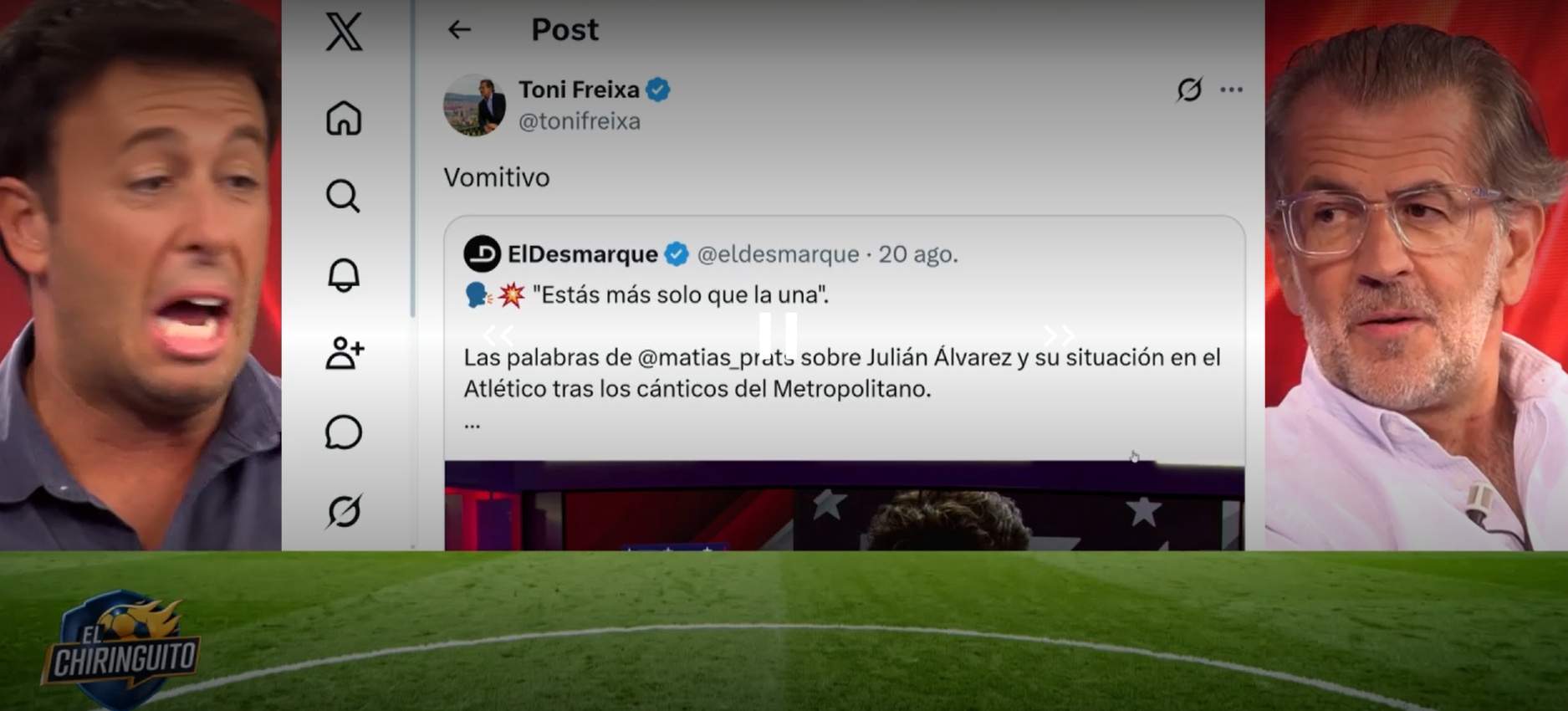 Matías Prats jr i Toni Freixa a 'El Chiringuito' Energy