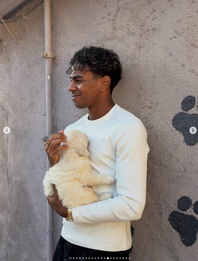 Lamine Yamal i el seu nou cadell, Ig Lamine Yamal i el seu nou cadell, Ig