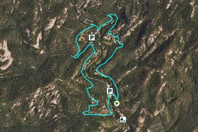 Imatge del mapa de la ruta / Foto: Diba.cat Imatge del mapa de la ruta / Foto: Diba.cat