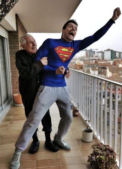 L'Octavi Pujades i el seu pare IG2