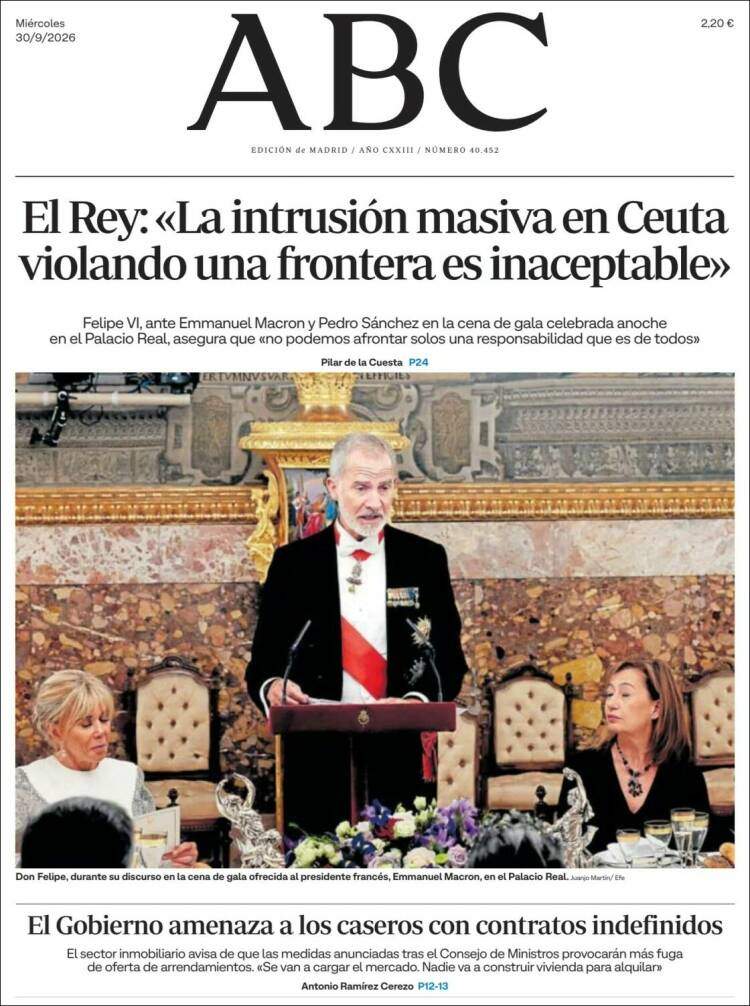 Portada 'ABC' Portada 'ABC'