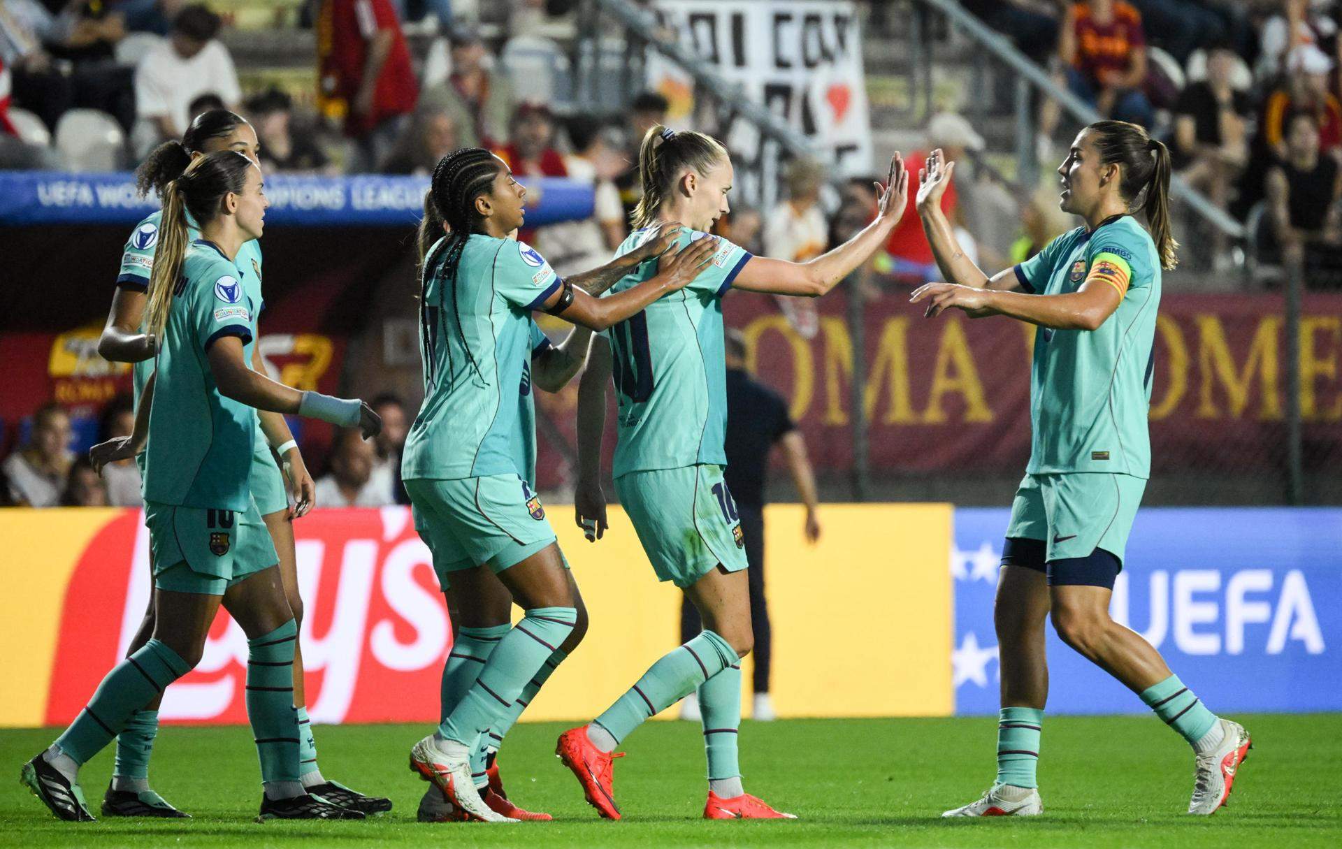 El Barça destrossa la Roma (0-6) i firma una nova exhibició a la Champions femenina