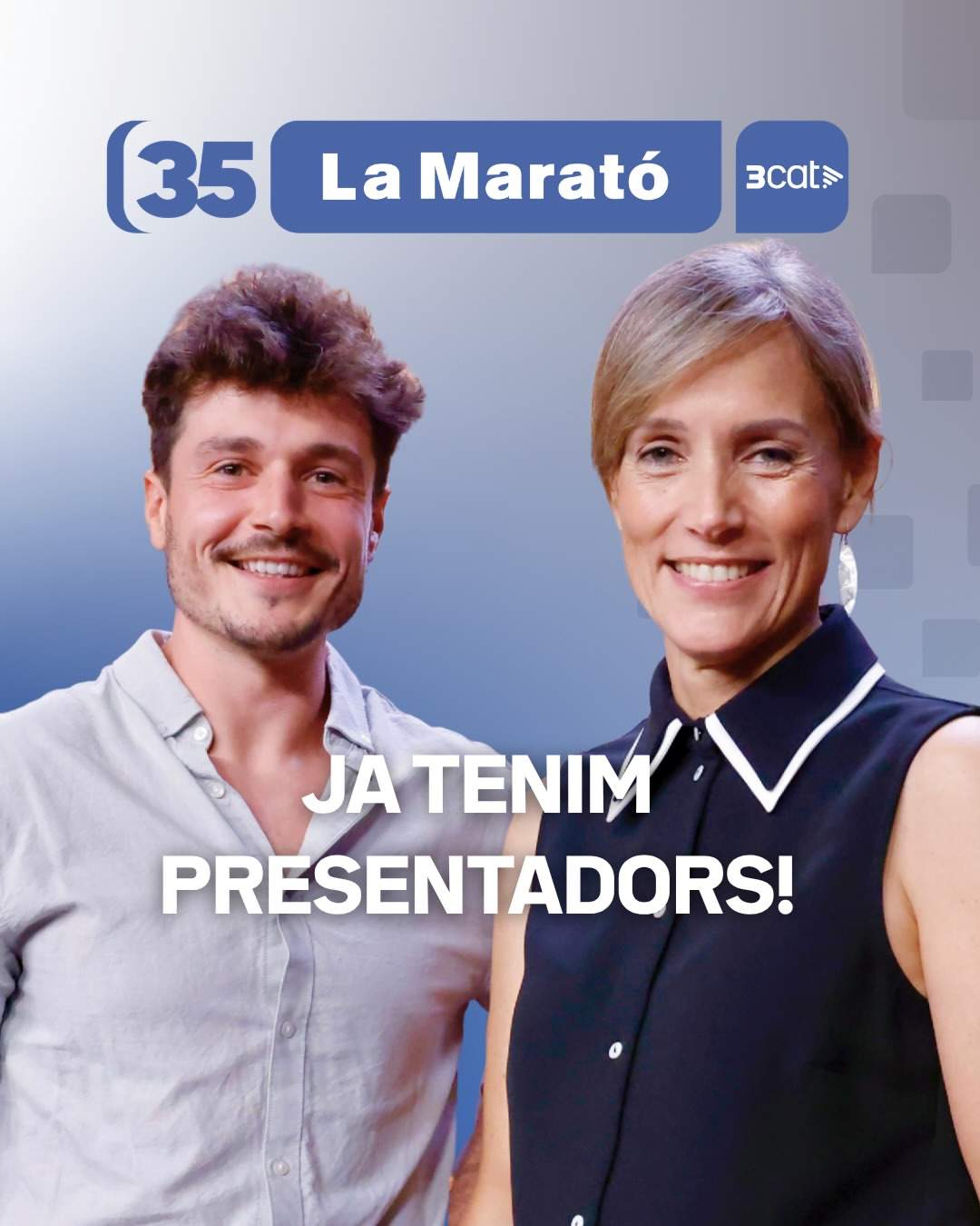 Miki Núñez i Raquel Sans, presentadors de La Marató de 3Cat / Instagram Miki Núñez i Raquel Sans, presentadors de La Marató de 3Cat / Instagram