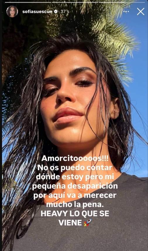 Sofia Suescun deixa caure que està en un programa / Instagram Sofia Suescun deixa caure que està en un programa / Instagram