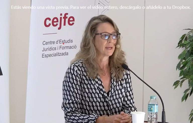 Andrea Giménez-Salinas, a Antifrau Andrea Giménez-Salinas, a Antifrau