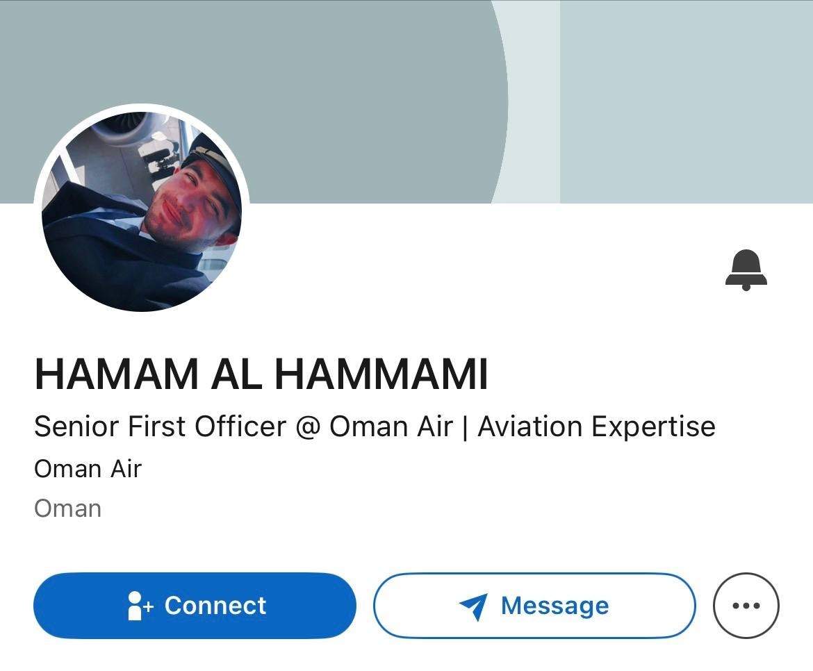 Perfil de Linkedin d'Hamam, Al Hammami, que ha estat eliminat