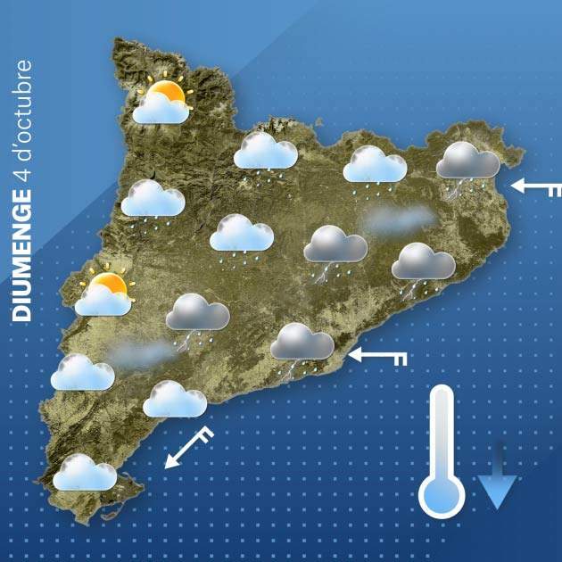 Mapa Catalunya diumenge 03 10