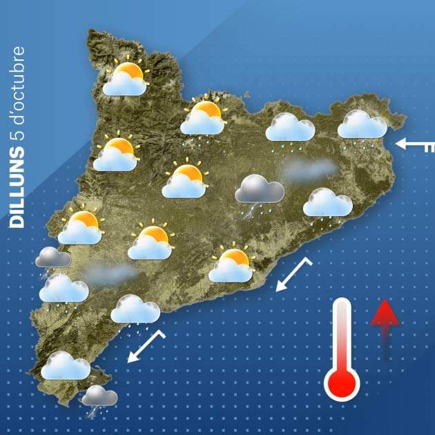Mapa Catalunya dilluns 4 10 Mapa Catalunya dilluns 4 10