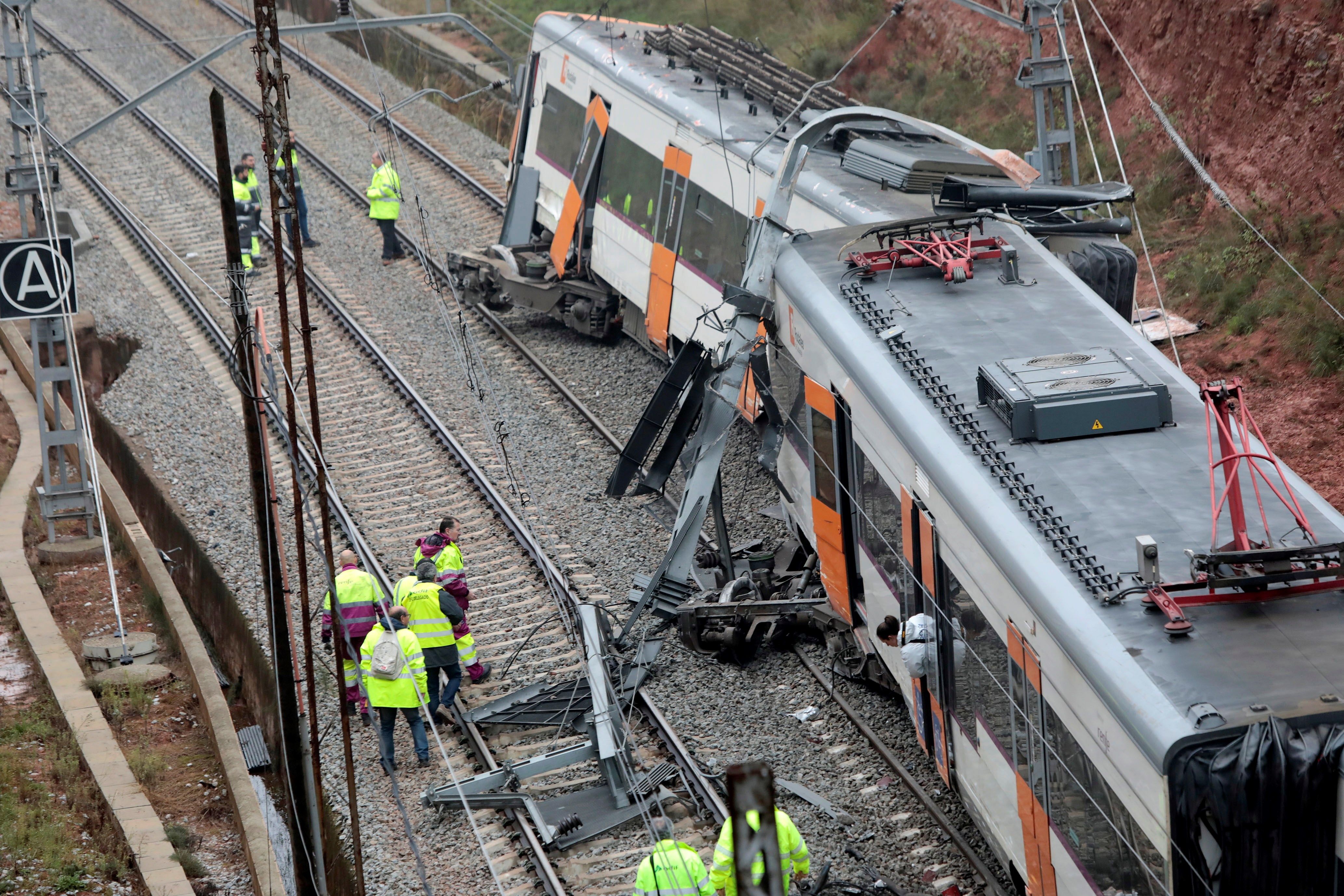 El choque de trenes en Castellgalí, cerca del punto negro ferroviario de Vacarisses