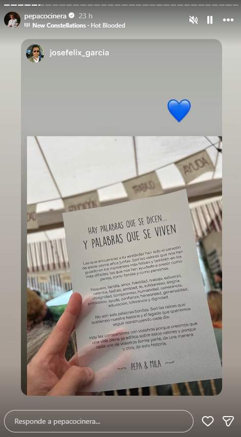 Festa grossa a l'aniversari de noces de la xef Pepa Muñoz amb Mila Nieto IG5 Festa grossa a l'aniversari de noces de la xef Pepa Muñoz amb Mila Nieto IG5