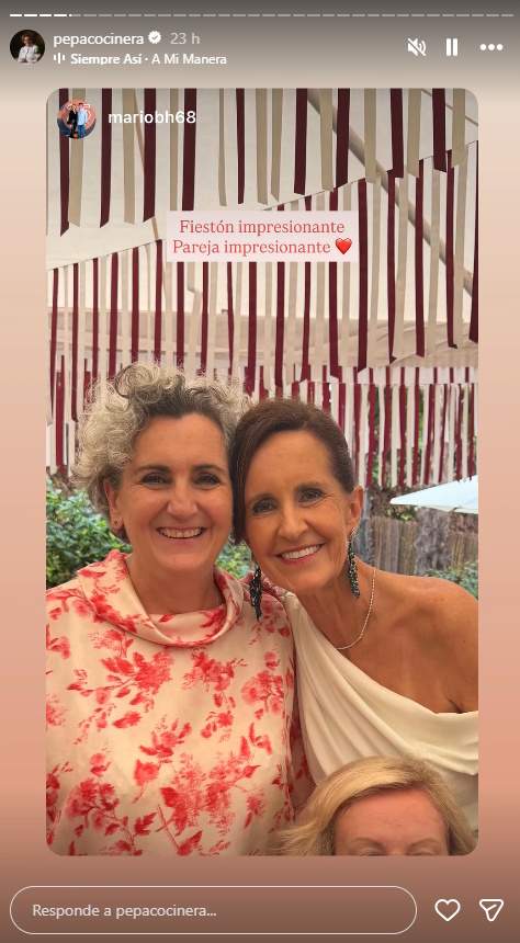 Festa grossa a l'aniversari de noces de la xef Pepa Muñoz amb Mila Nieto IG4 Festa grossa a l'aniversari de noces de la xef Pepa Muñoz amb Mila Nieto IG4
