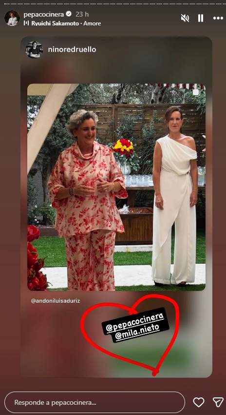 Festa grossa a l'aniversari de noces de la xef Pepa Muñoz amb Mila Nieto IG Festa grossa a l'aniversari de noces de la xef Pepa Muñoz amb Mila Nieto IG