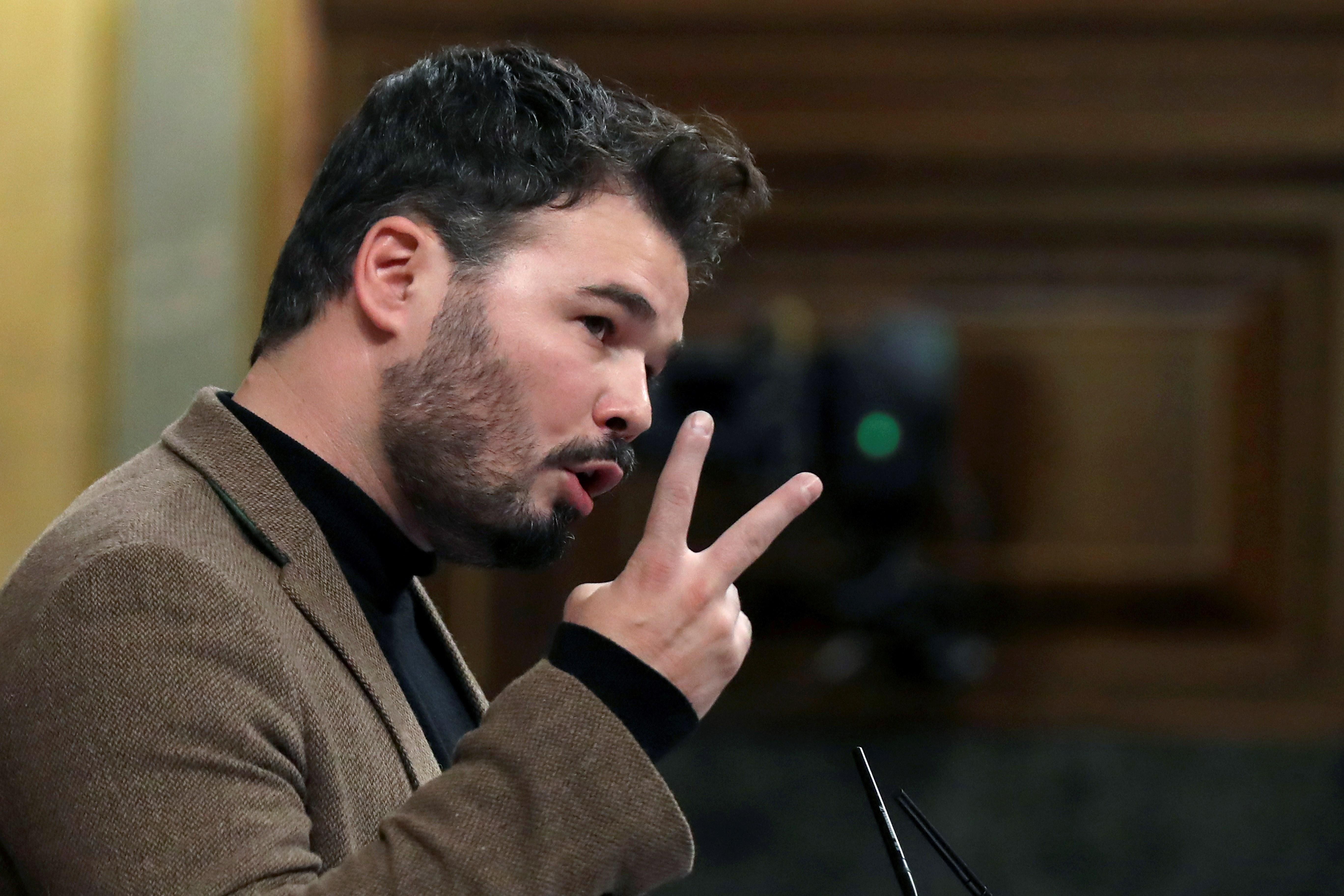 Quiénes son los que celebran la Constitución, según Rufián