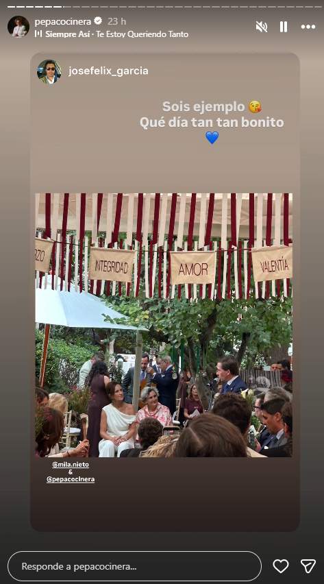 Festa grossa a l'aniversari de noces de la xef Pepa Muñoz amb Mila Nieto IG6 Festa grossa a l'aniversari de noces de la xef Pepa Muñoz amb Mila Nieto IG6