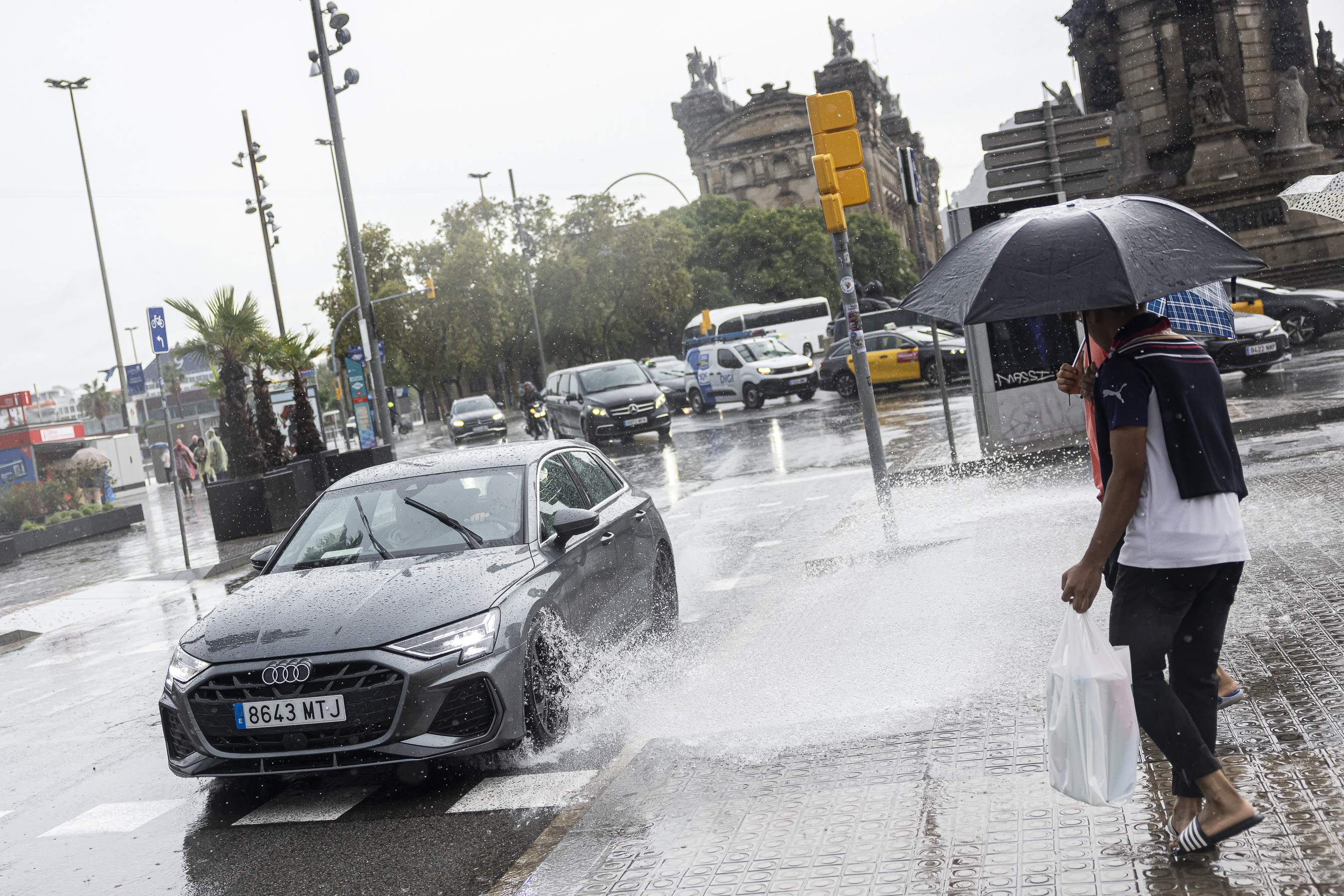 Els dipòsits pluvials de Barcelona s'han omplert i buidat "dues vegades i mitja" en aquest episodi de pluges