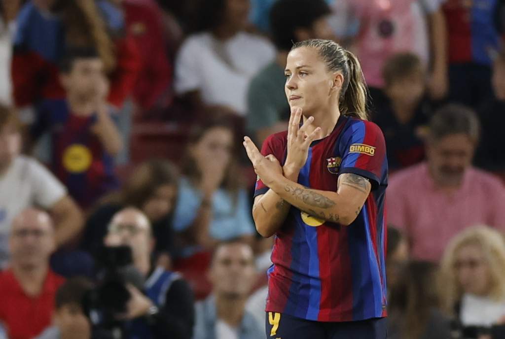 Claudia Pina celebrant un gol / Foto: EFE Claudia Pina celebrant un gol / Foto: EFE