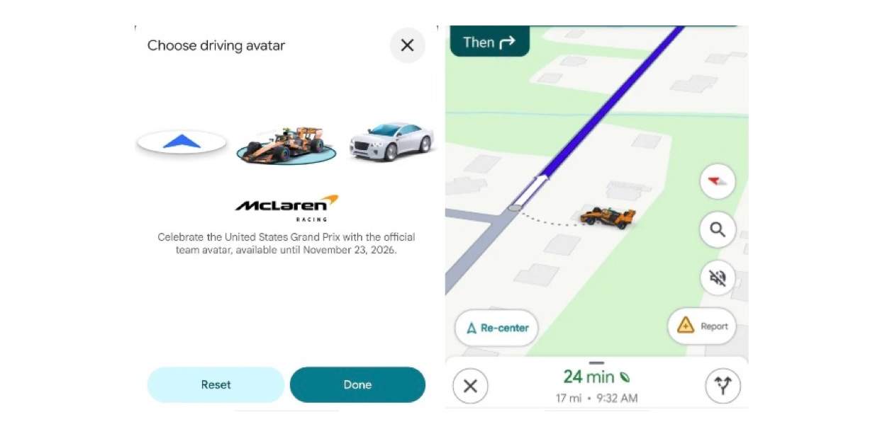 Así puedes tener un coche de F1 en Google Maps como avatar de tu coche