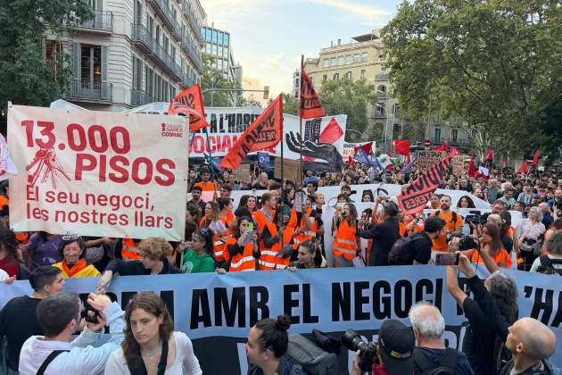 Manifestació per l'habitatge a Barcelona / Europa Press