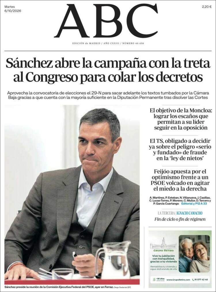Portada 'ABC' Portada 'ABC'