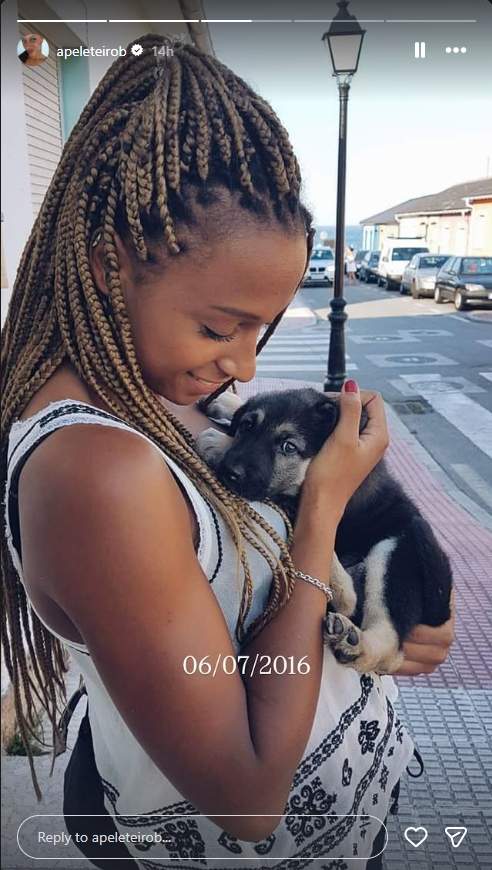 Ana Peleteiro s'acomiada de la seva gosseta Lea / Instagram Ana Peleteiro s'acomiada de la seva gosseta Lea / Instagram