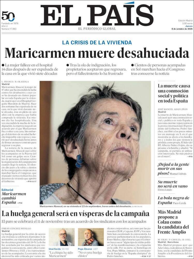 'El País' 8 'El País' 8