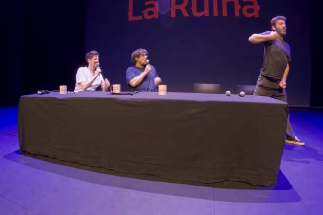 Arturo Valls, con Ignasi Taltavull y Tomàs Fuentes en 'La Ruina' Arturo Valls, con Ignasi Taltavull y Tomàs Fuentes en 'La Ruina'