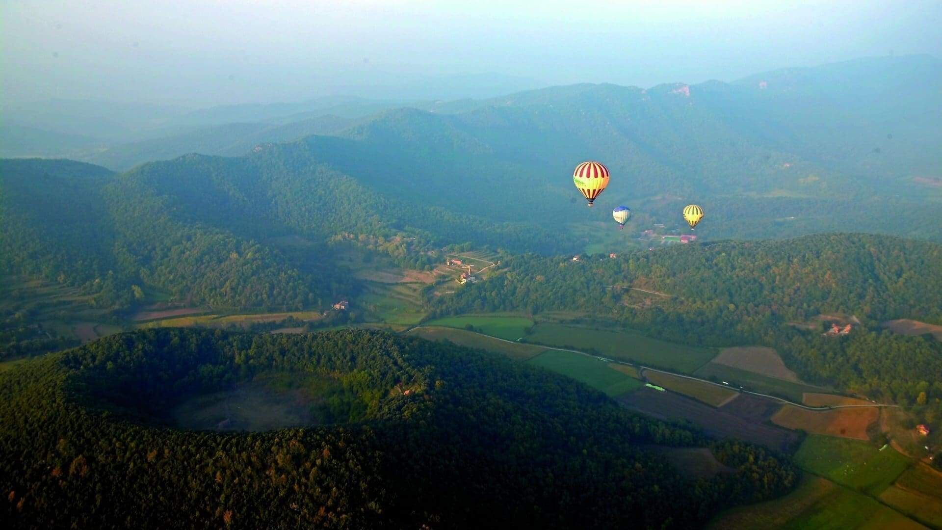 Imatge dels volcans pròxims a Santa Pau / Foto: Oh! Garrotxa