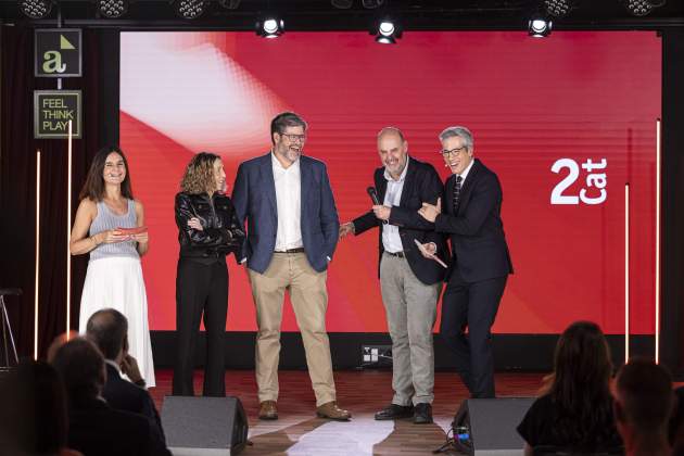 PRESENTACIÓ 2CAT Jordi Basté, Judit Martín, Xavier Bundó, Oriol Nolis / Foto: Montse Giralt